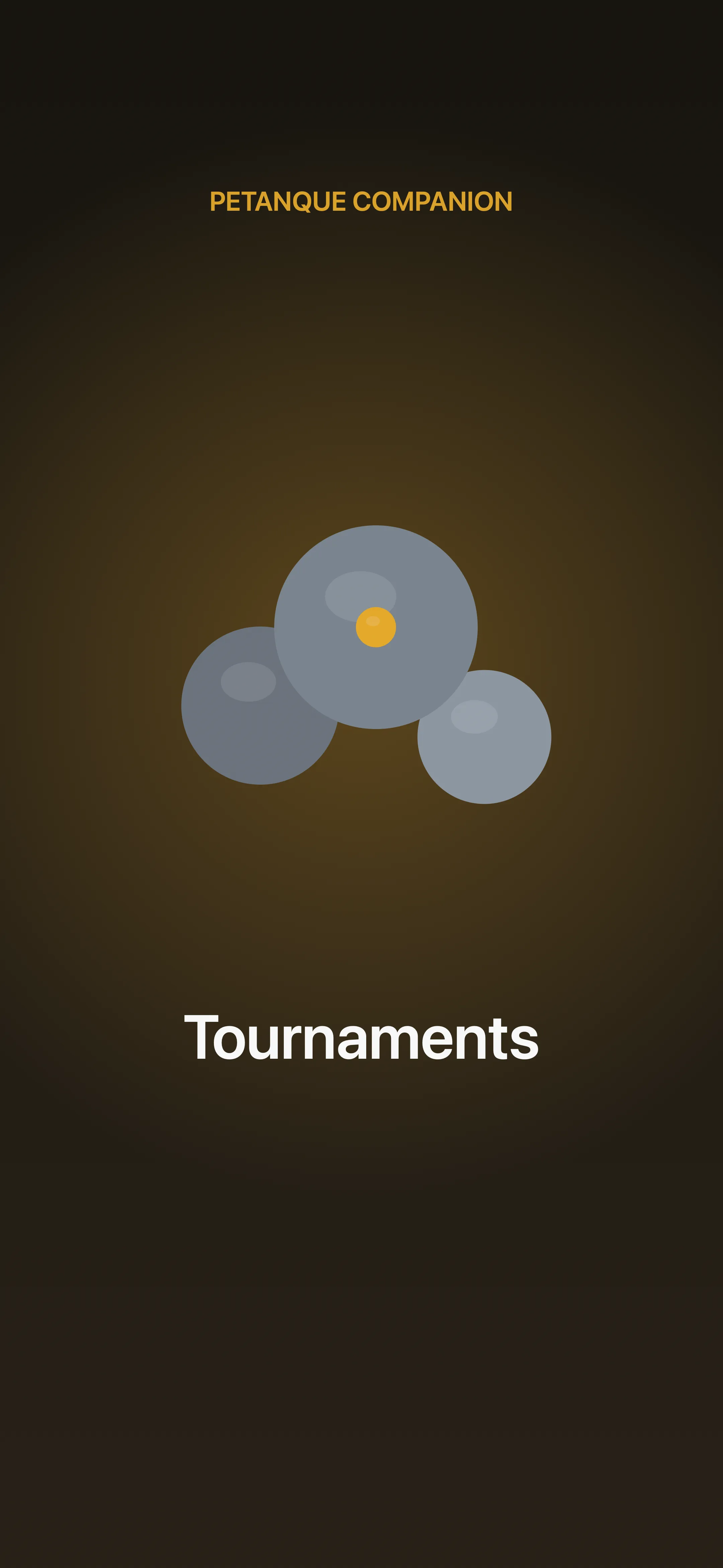 Petanque Companion tournaments