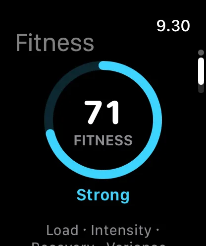 Fitness Score on Apple Watch